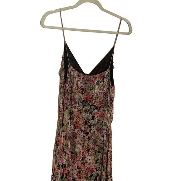 IRO Severn Dress Strappy Floral Printed V Neck Multicolor Size EU 42 - Picture 7 of 11